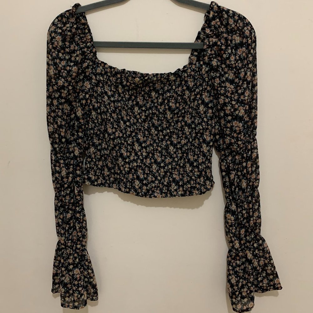 floral crop top